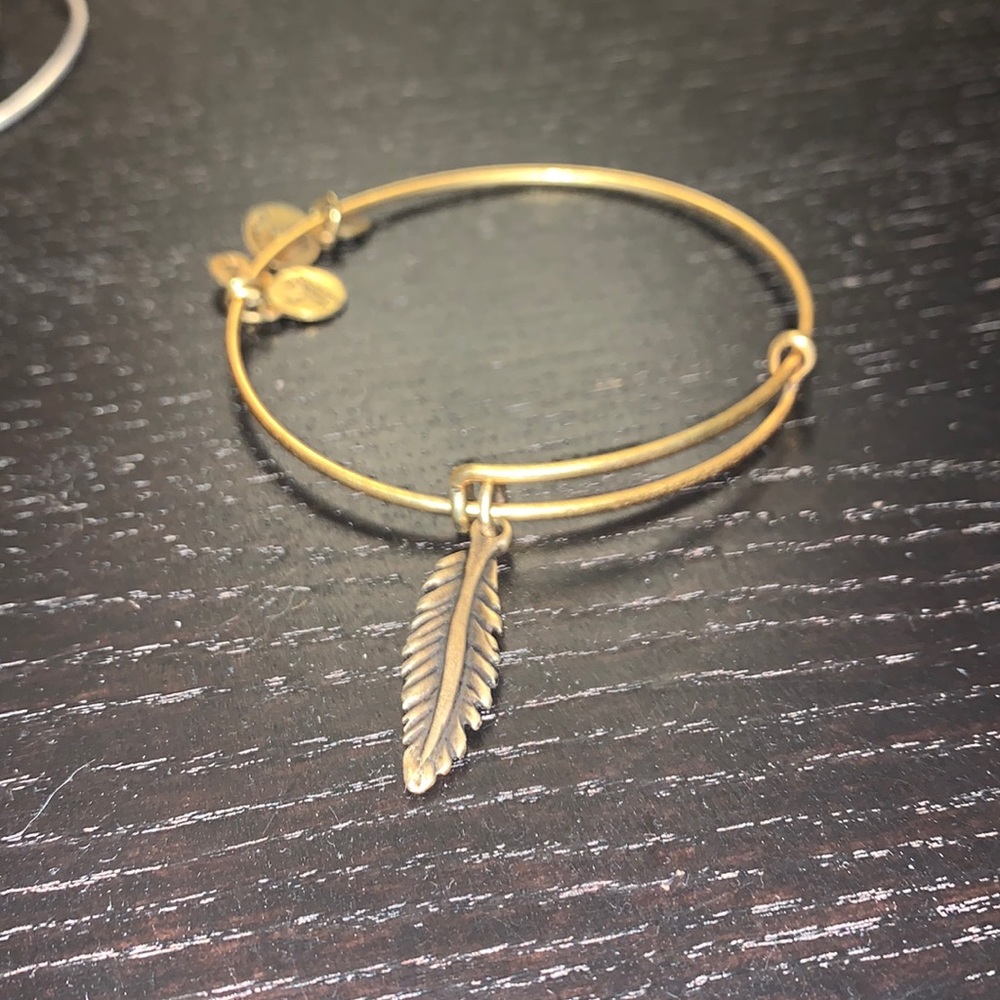 Alex & ani feather bracelet